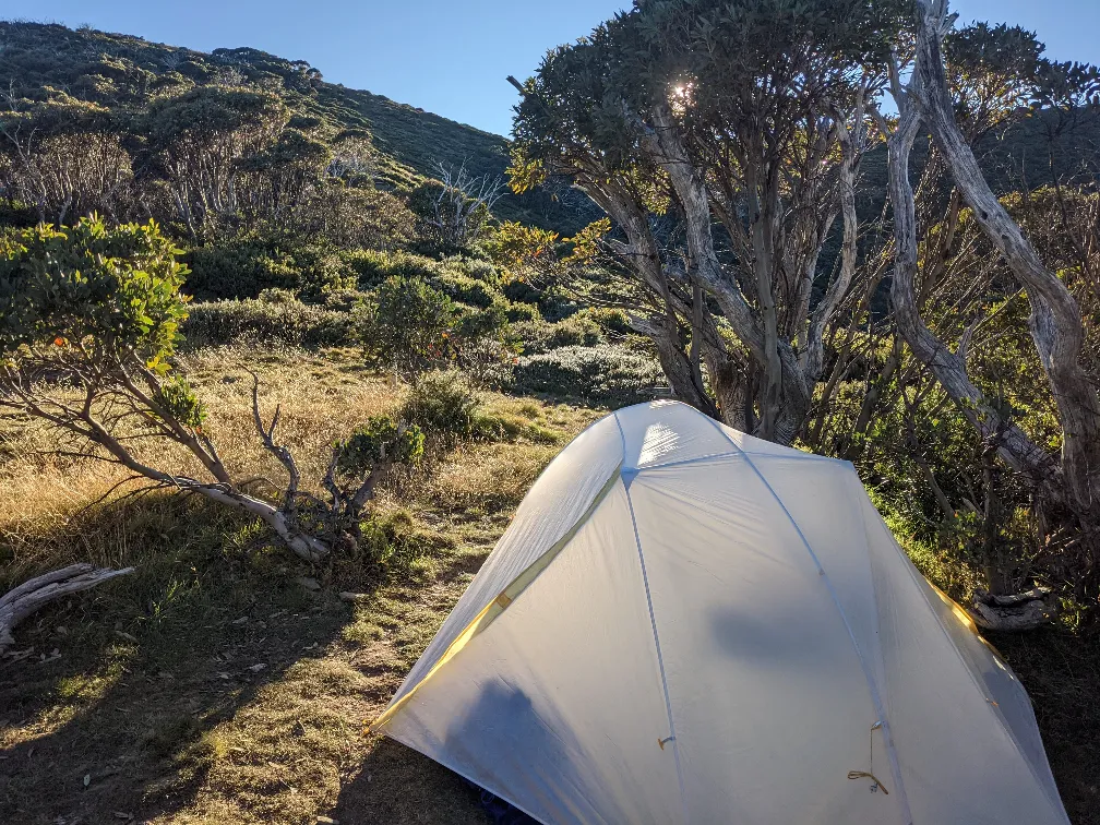 tent at mt feathertop