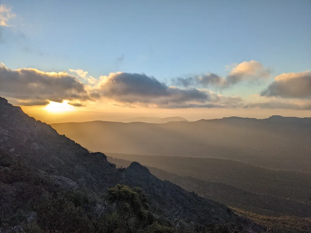 sunset at grampians national park