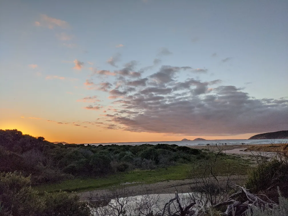 sunset at wilsons prom